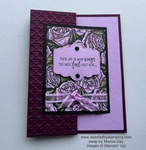 Favored Flowers DSP (SAB), swap by Marcia Gay, www.dazzledbystamping.com