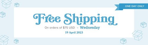FREE SHIPPING WEDNESDAY, 4/19