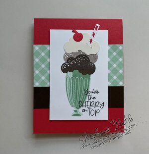 Share a Milkshake (April Dazzling Card Club), www.dazzledbystamping.com