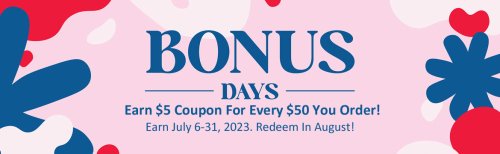 BONUS Days ENDS TODAY!! Click to shop!!