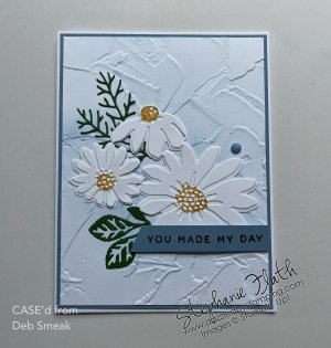 Cheerful Daisies bundle, CASE'd from Deb Smeak, www.dazzledbystamping.com