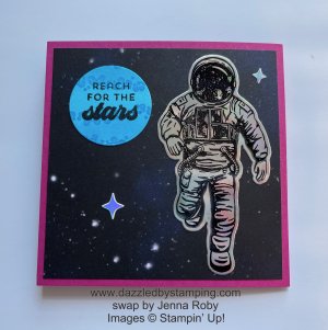 Reach for the Stars, swap from Jenna Roby, www.dazzledbystamping.com