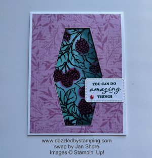 Berry Harvest, swap by Jan Shore, www.dazzledbystamping.com