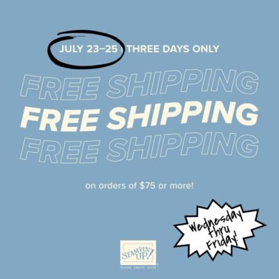 FREE Shipping Coming Tomorrow (7/23-7/25)